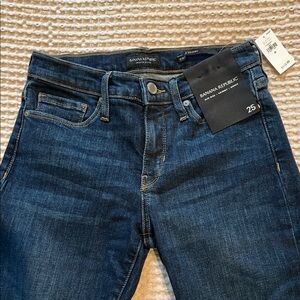 Banana Republic Women's Dark Blue Jeans -mid-rise skinny ankle